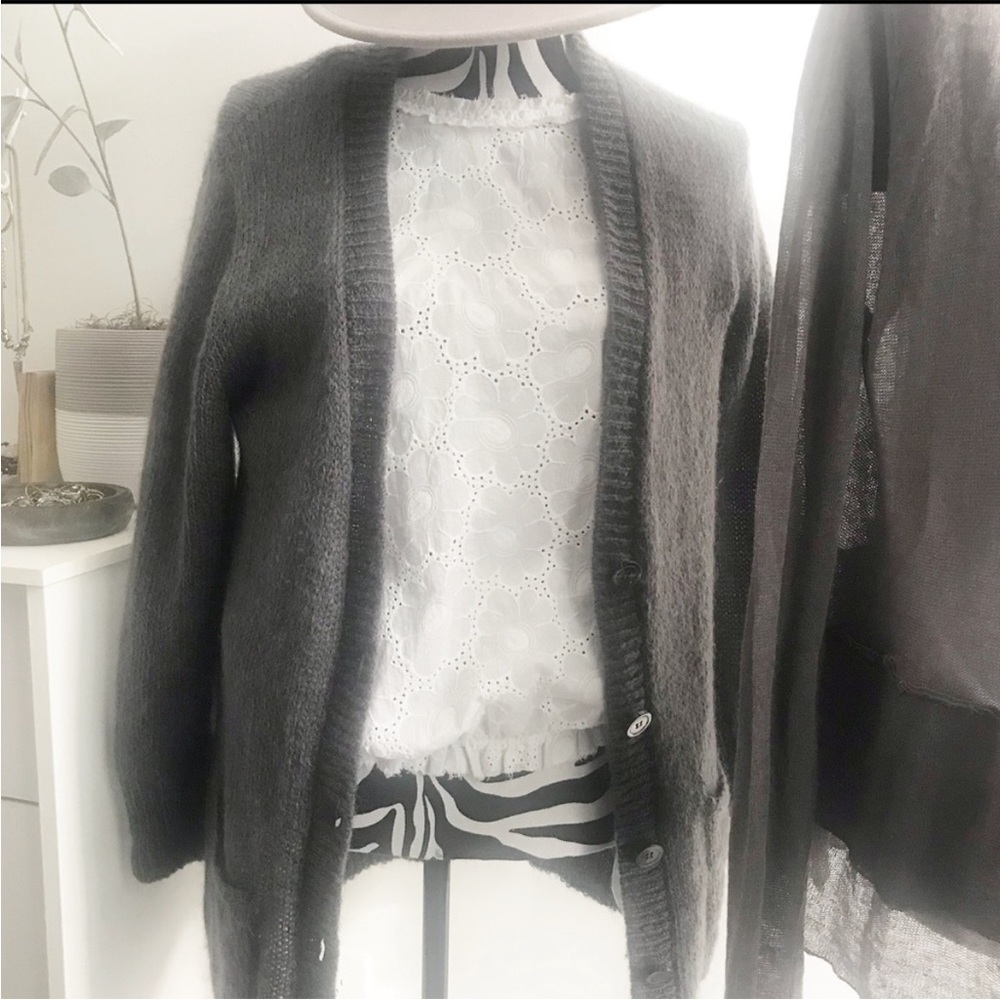 Ann Taylor oversized cardigan, gray size S